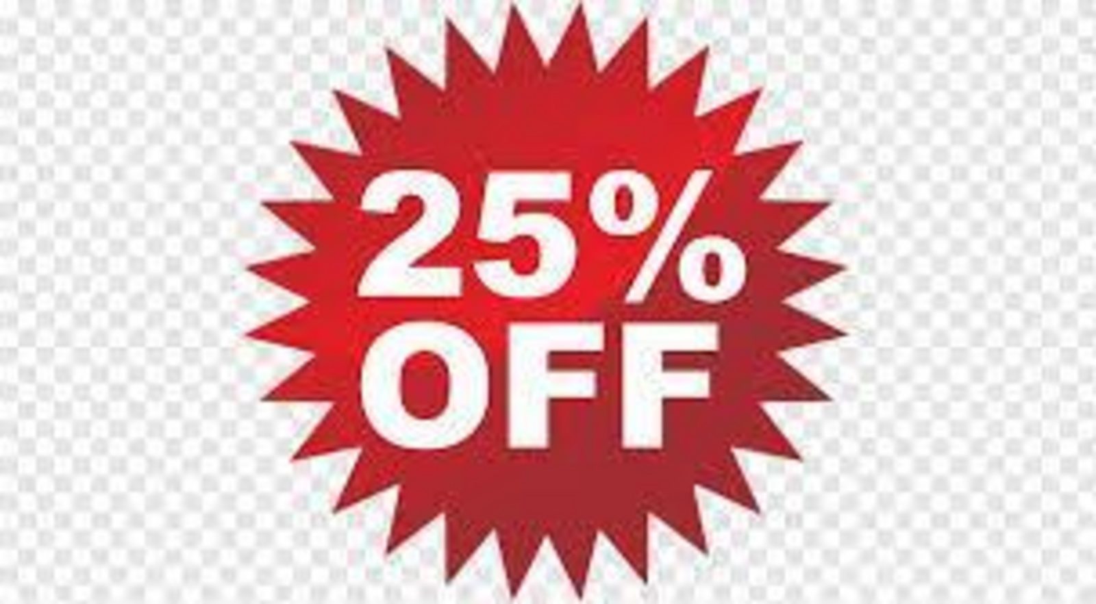  25% DE DESCUENTO DE ÚLTIMA HORA