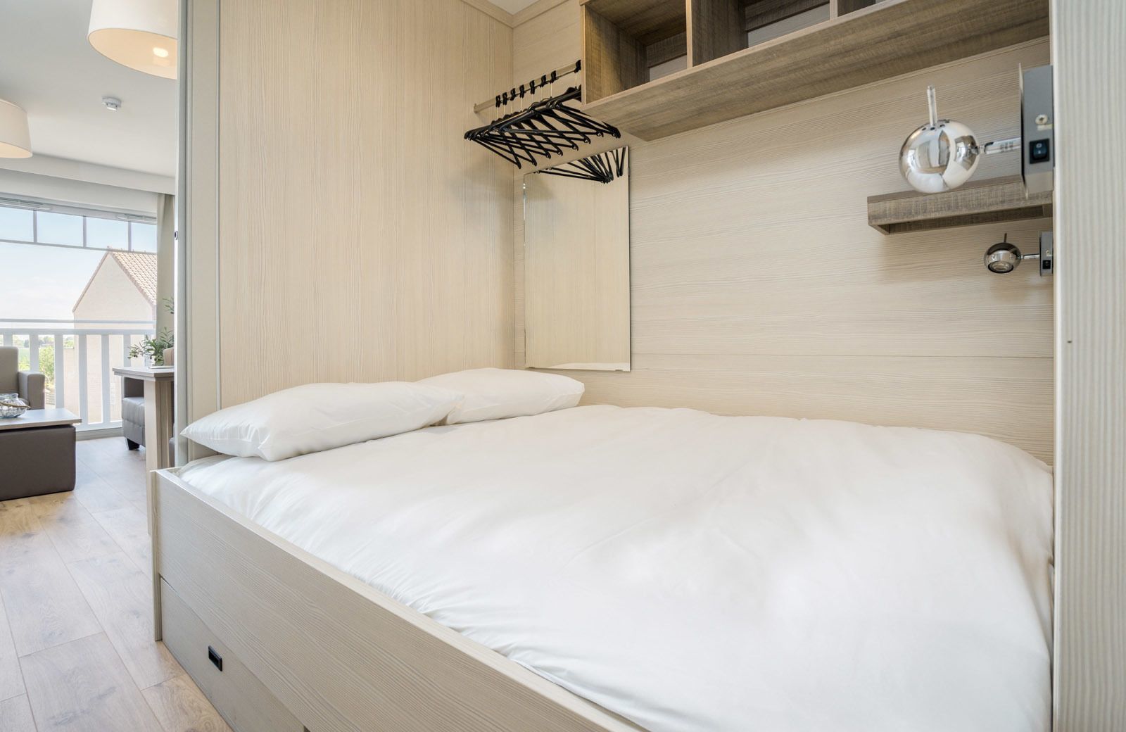 Comfortable studio for 4 people with 2 sleeping corners