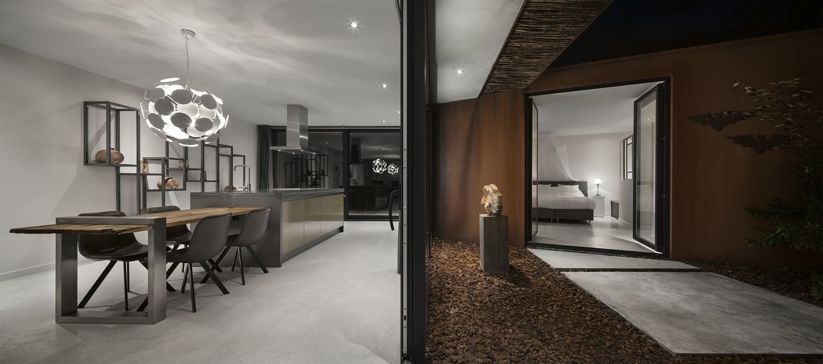 Stalen Boshuis - luxe vakantiehuis met sauna in Brabant