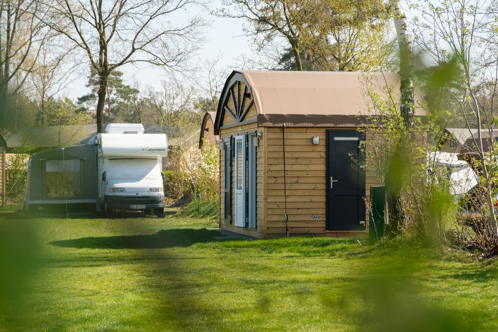 Pitch with private bathroom