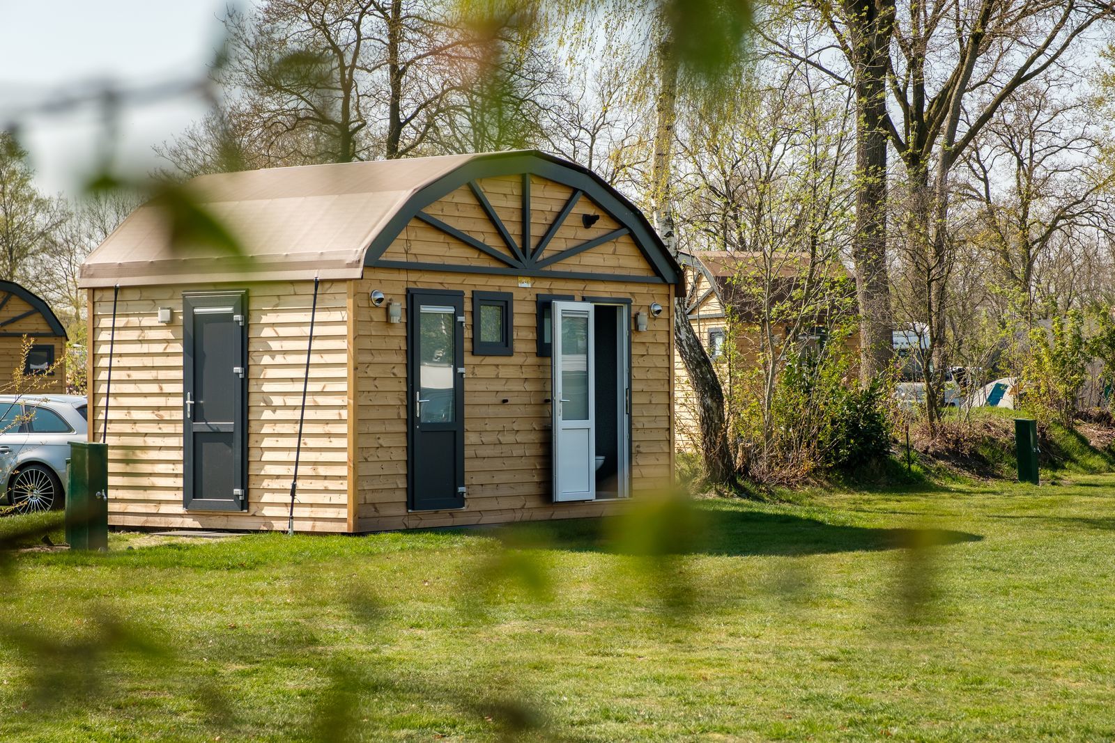Pitch with private bathroom
