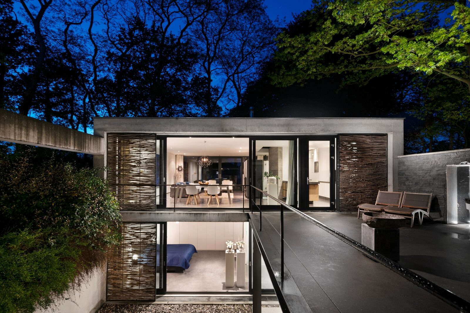 Betonnen Boshuis - luxe wellness vakantiehuis in Brabant