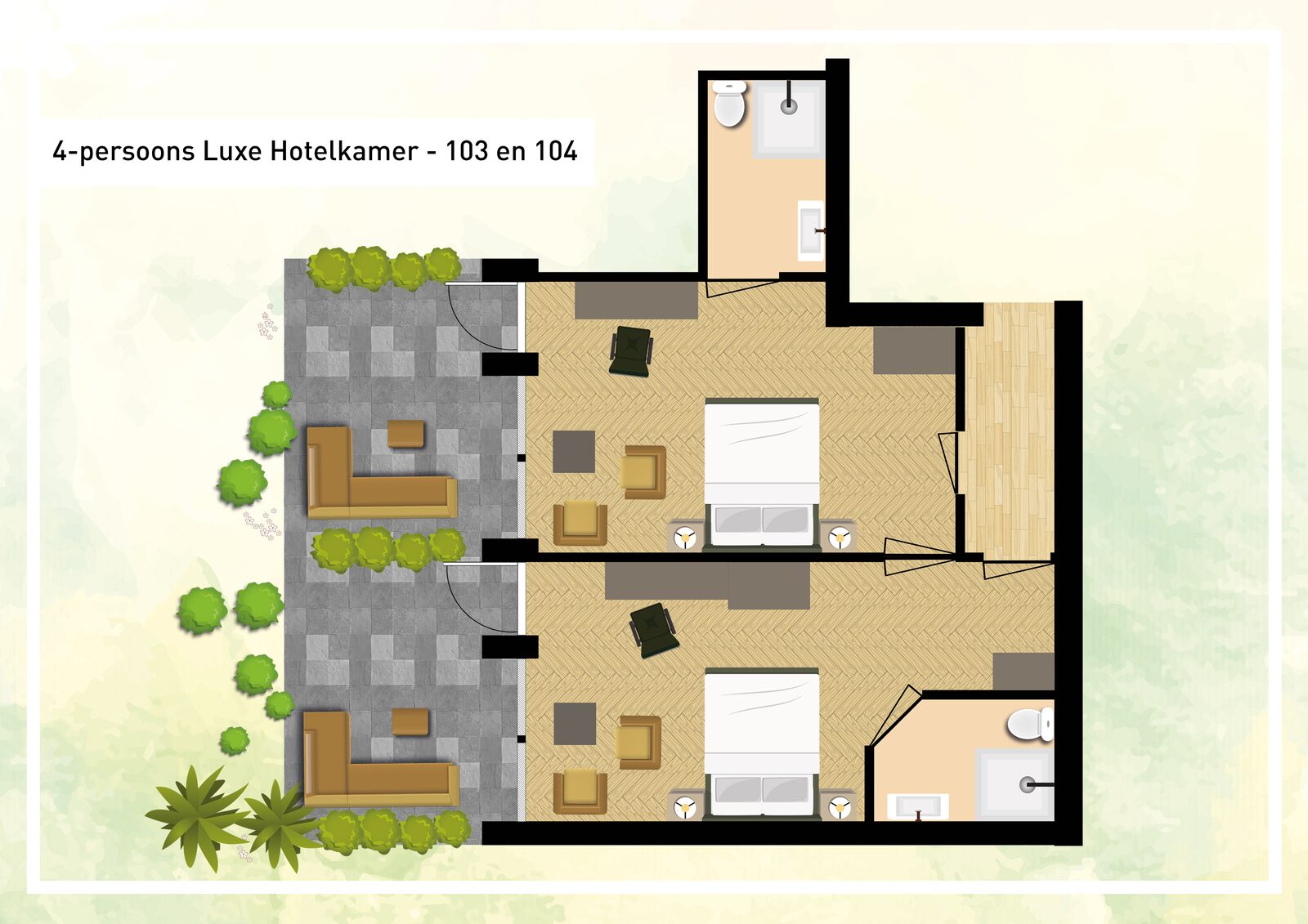 Luxe Hotelkamer | 4 personen