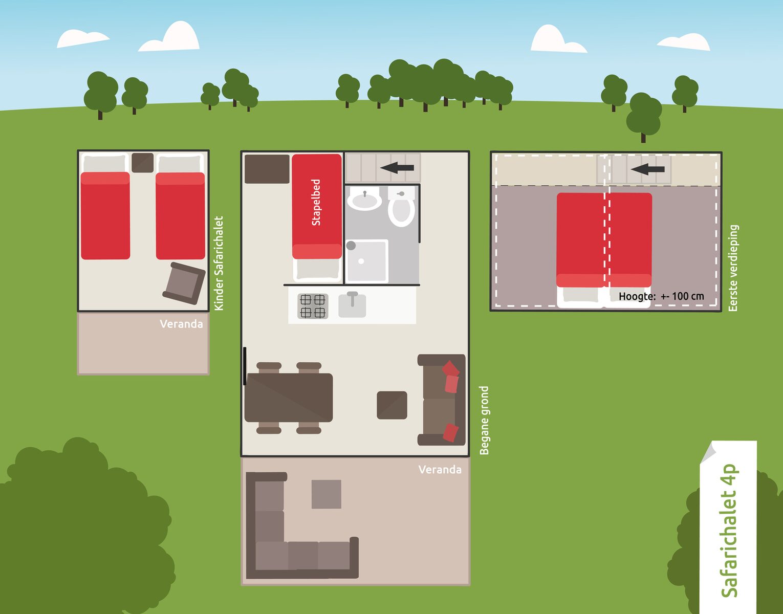 Tiny Safari House für 4 Personen
