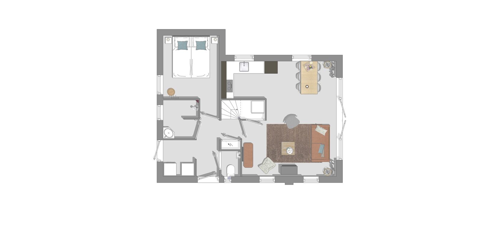 De Appelbloesem 6-persoons met overdekte hottub, barrelsauna, lounge, wifi