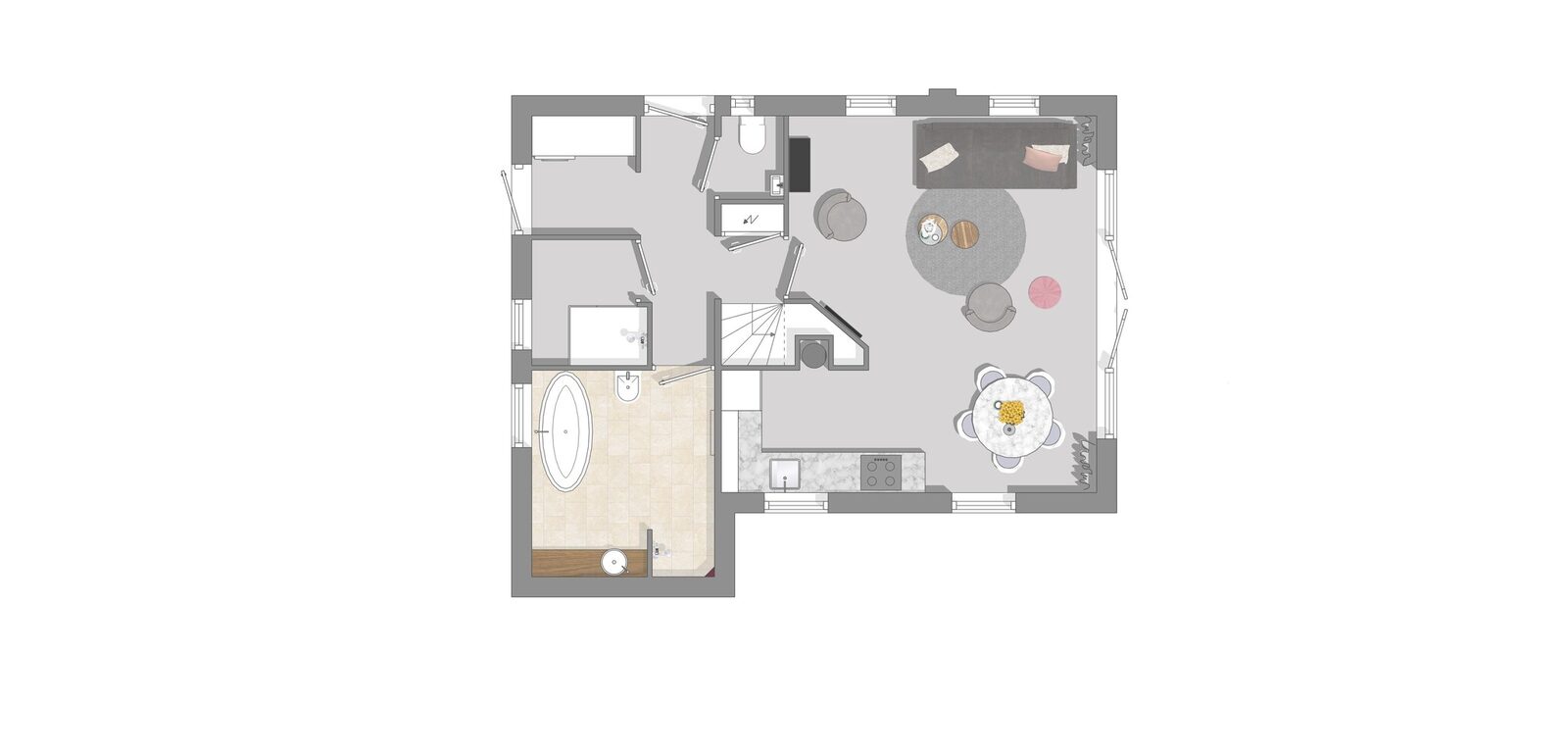 De Kastanje 5-persoons met overdekte lounge en hottub, barrelsauna, stoomsauna, ligbad, sunshower, wifi