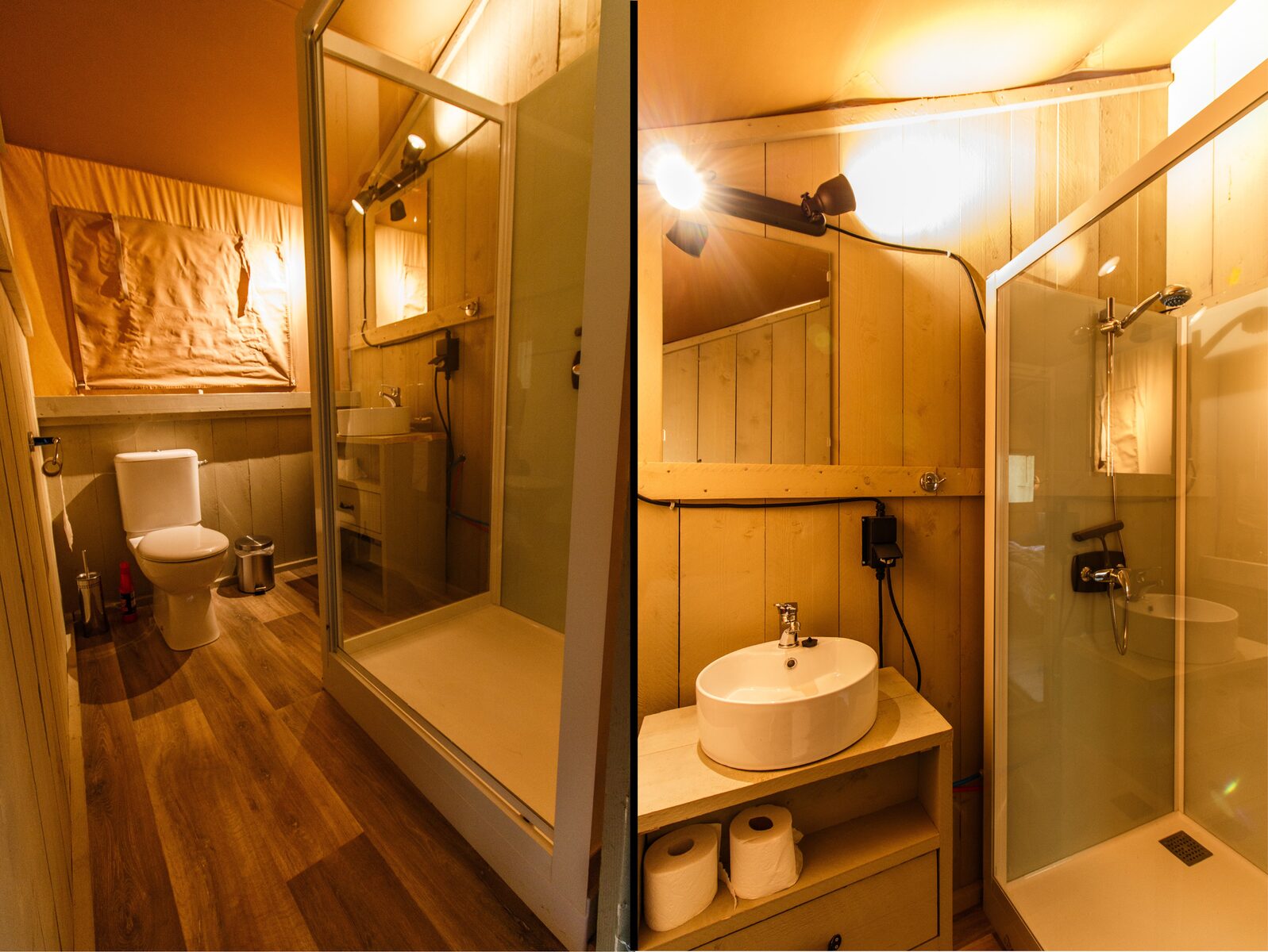 Safarizelt für 2 bis 6 Personen mit Badezimmer