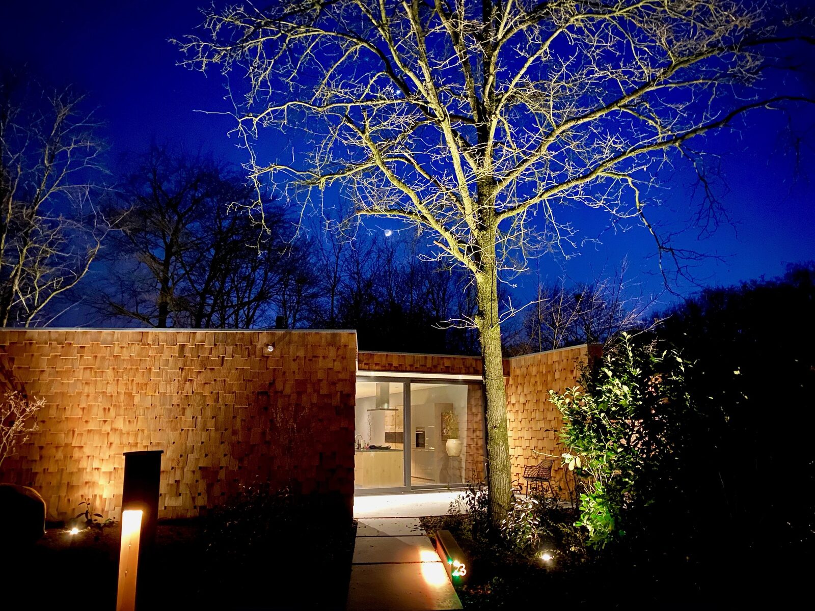 Houten Boshuis - luxe wellness vakantiehuis met hottub