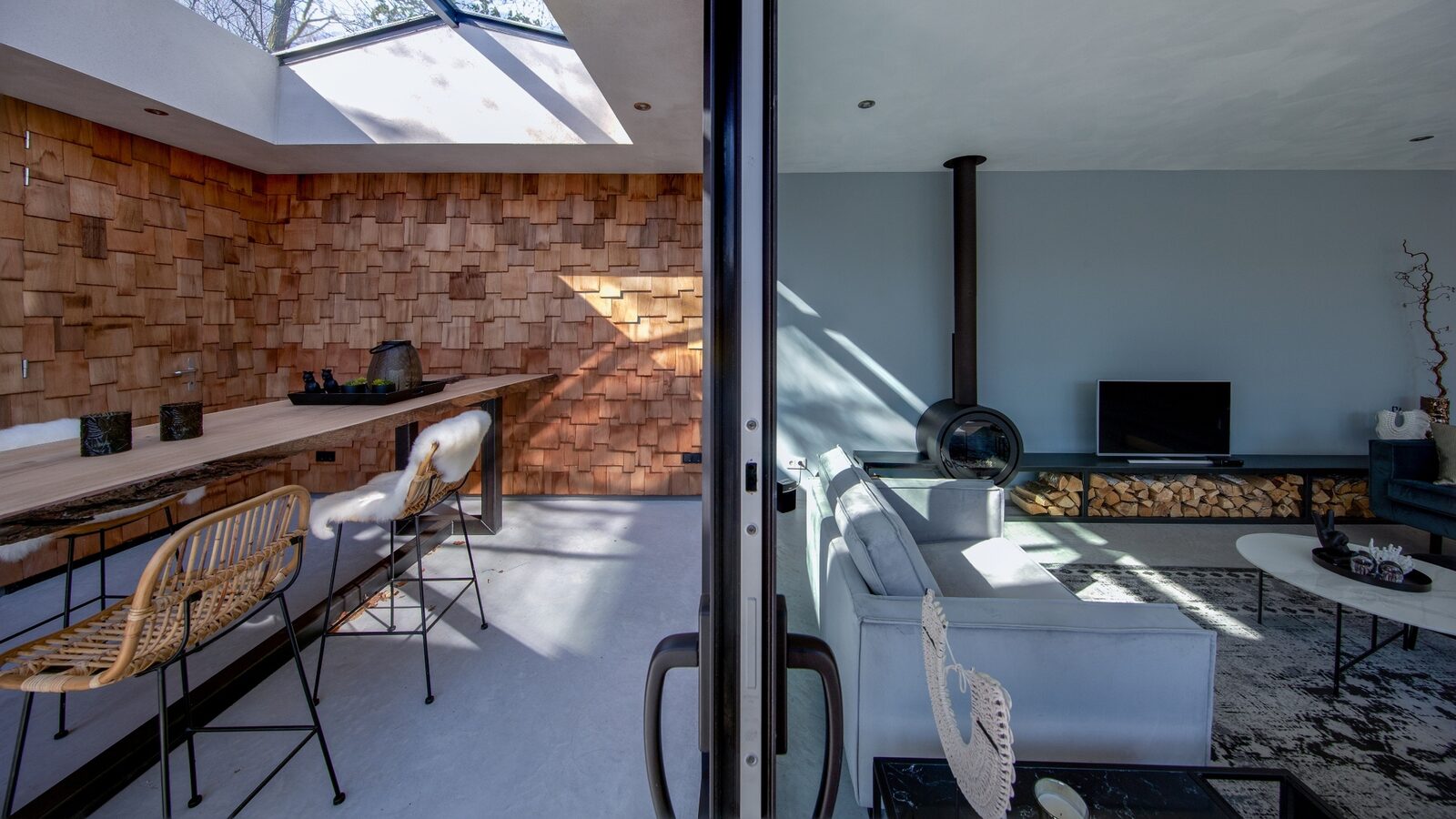 Houten Boshuis - luxe wellness vakantiehuis met hottub