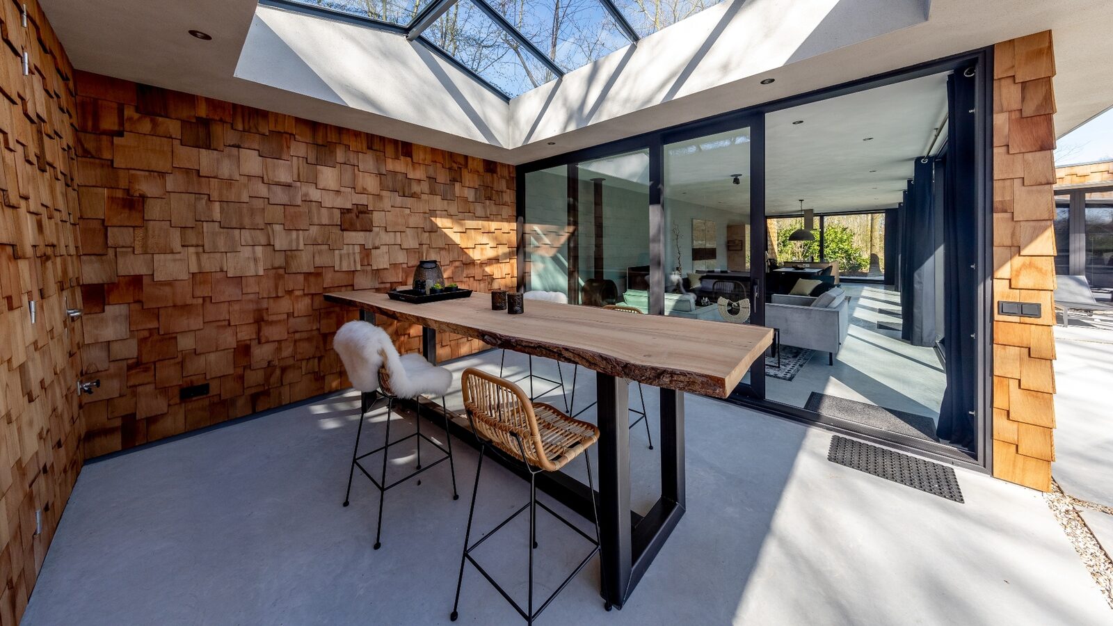 Houten Boshuis - luxe wellness vakantiehuis met hottub