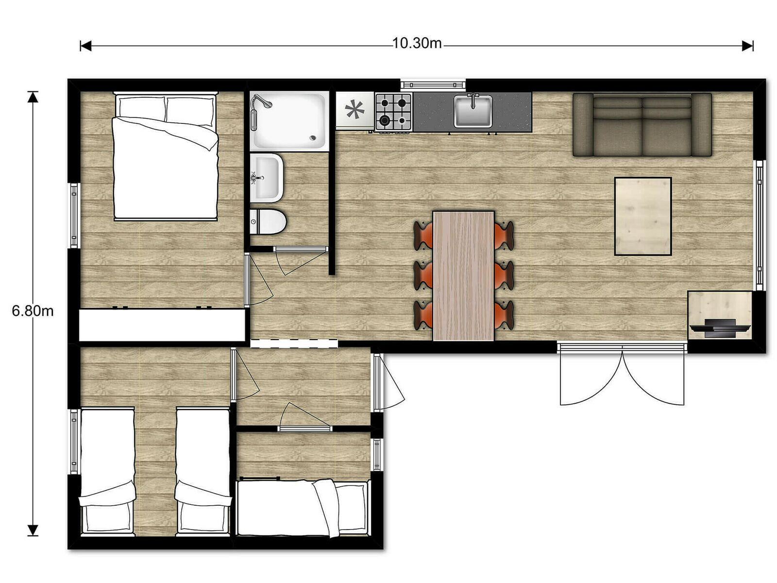 Chalet - Vakantiepark Hart van Zeeland | Heinkenszand
