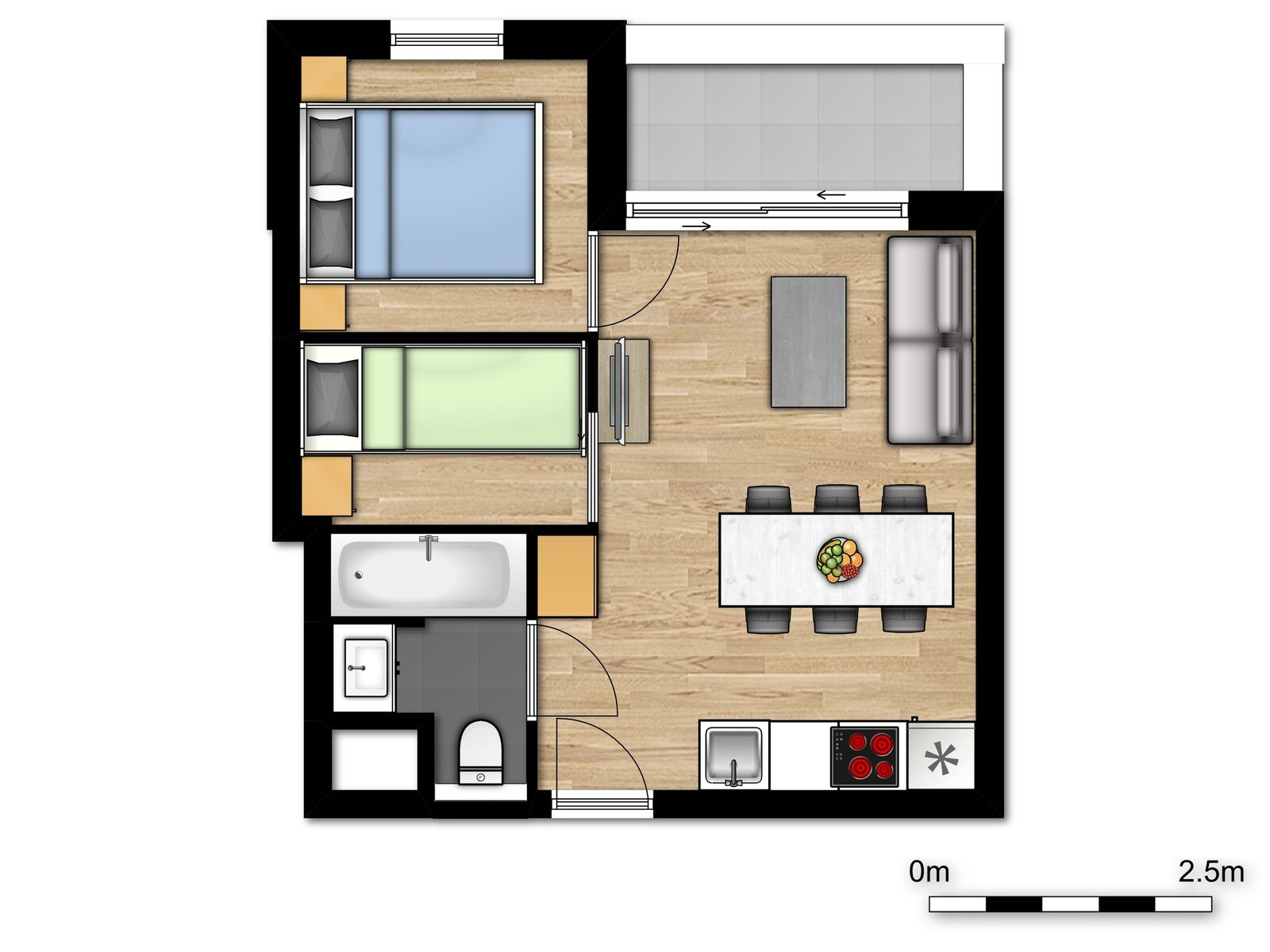 Comfort Suite - 5p | Slaapkamer - Slaaphoek