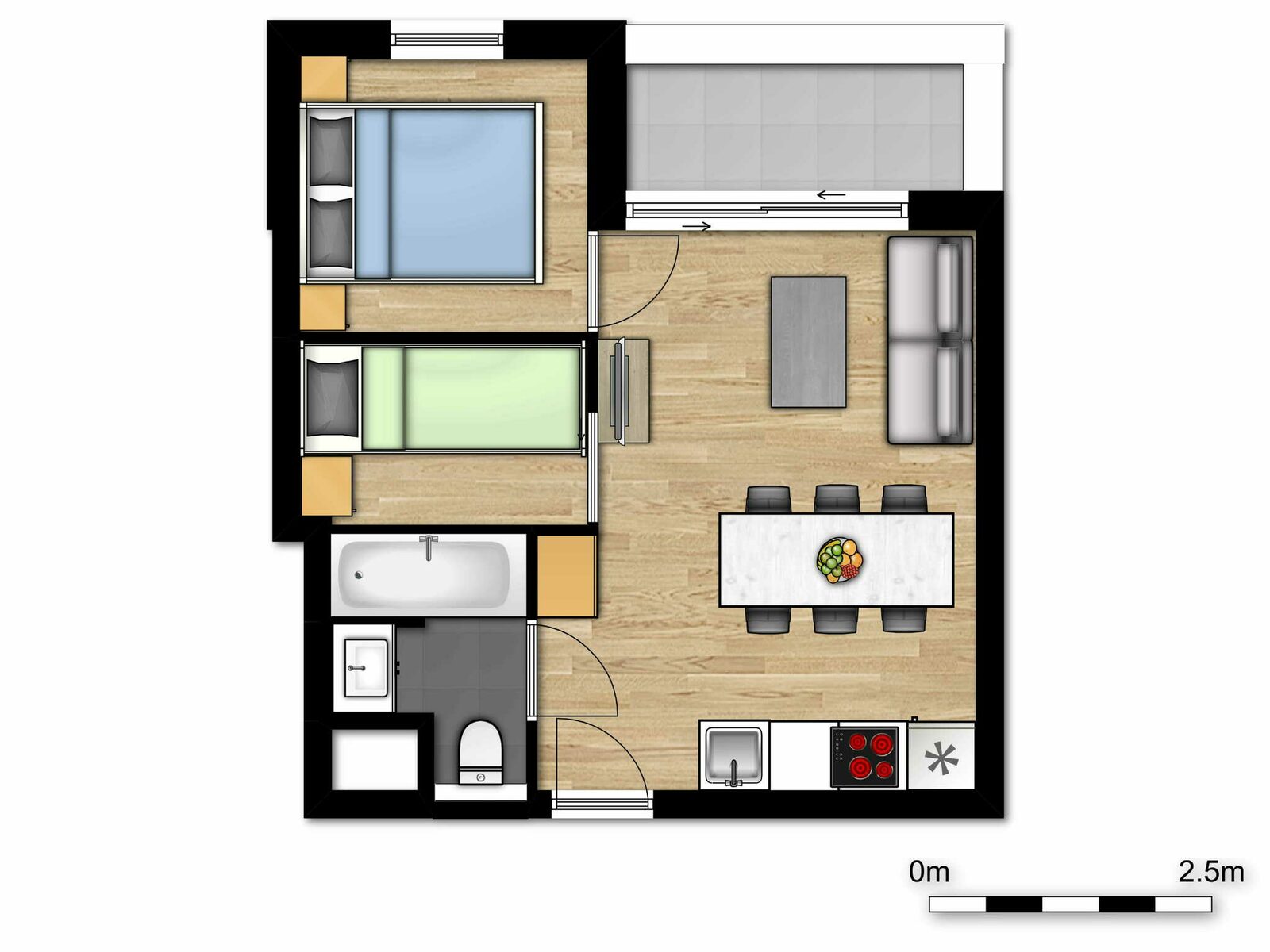 Comfort Suite - 5p | Bedroom - Sleeping corner