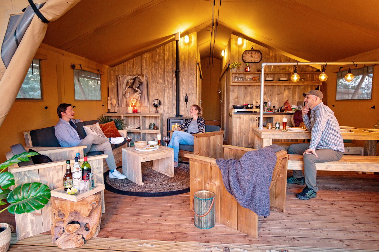 Safari-Lodge XL für 6 Personen