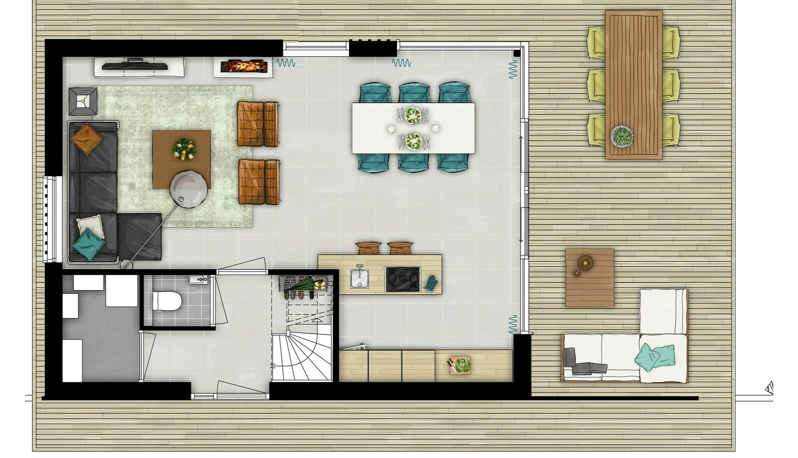 Luxurious holiday home for 6 people