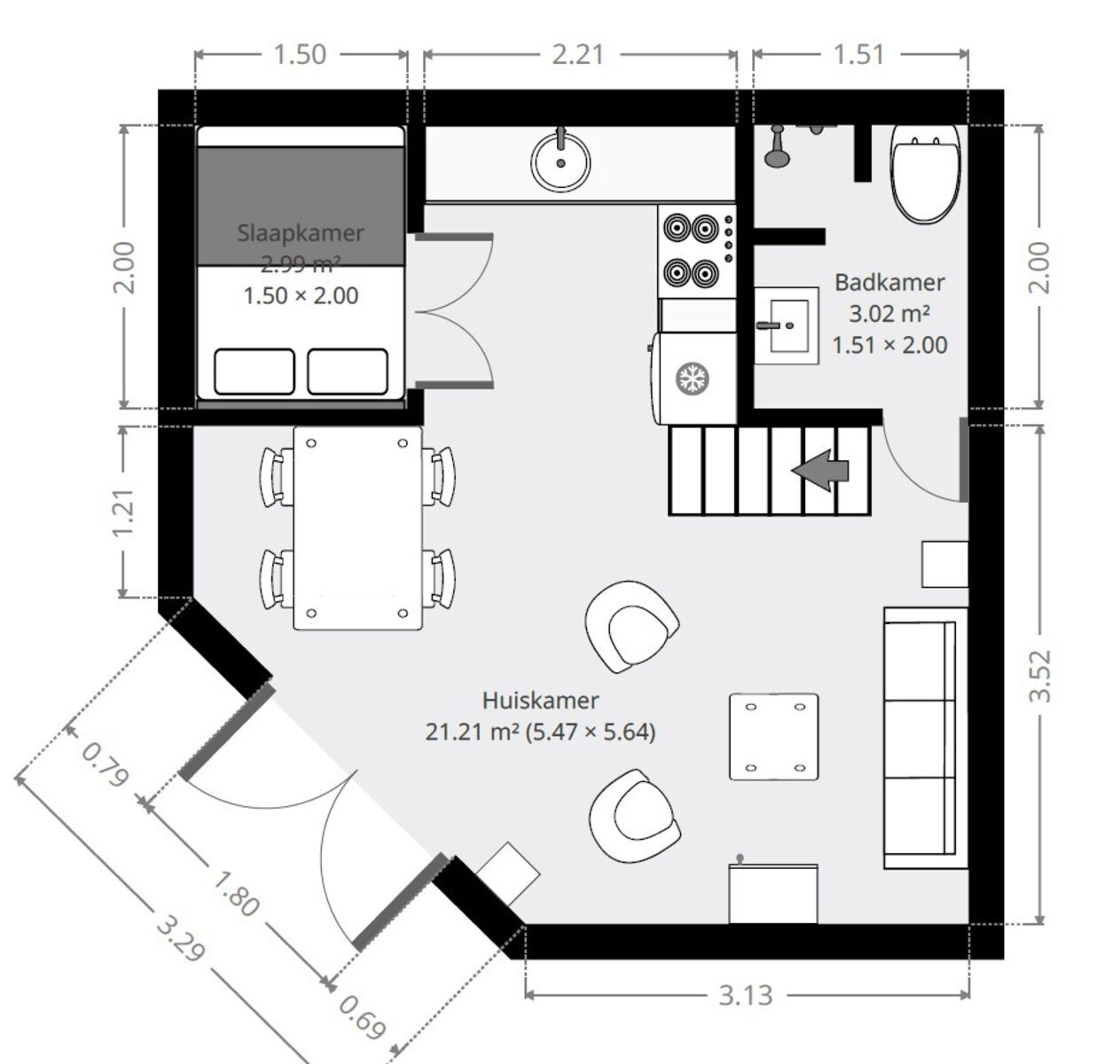 Bungalow Heuspeicher 6 Personen