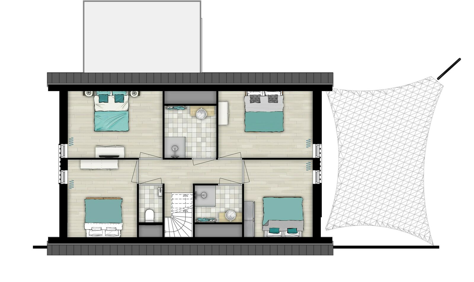 Holiday house 10 persons comfort