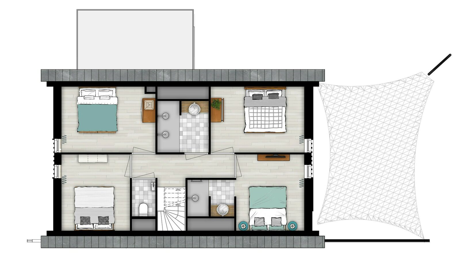 Luxurioous holiday home for 10 people
