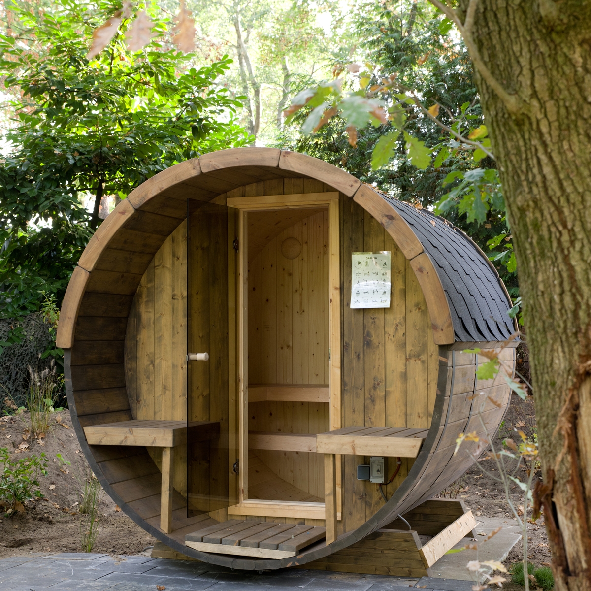 Tiny Lodge Eco 4 Personen mit Sauna
