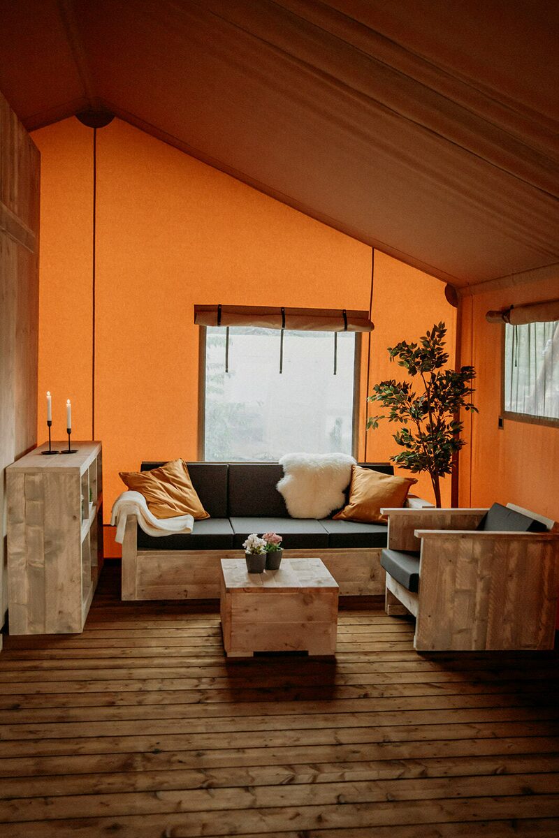 Safaritent met privé sanitair | 5 personen