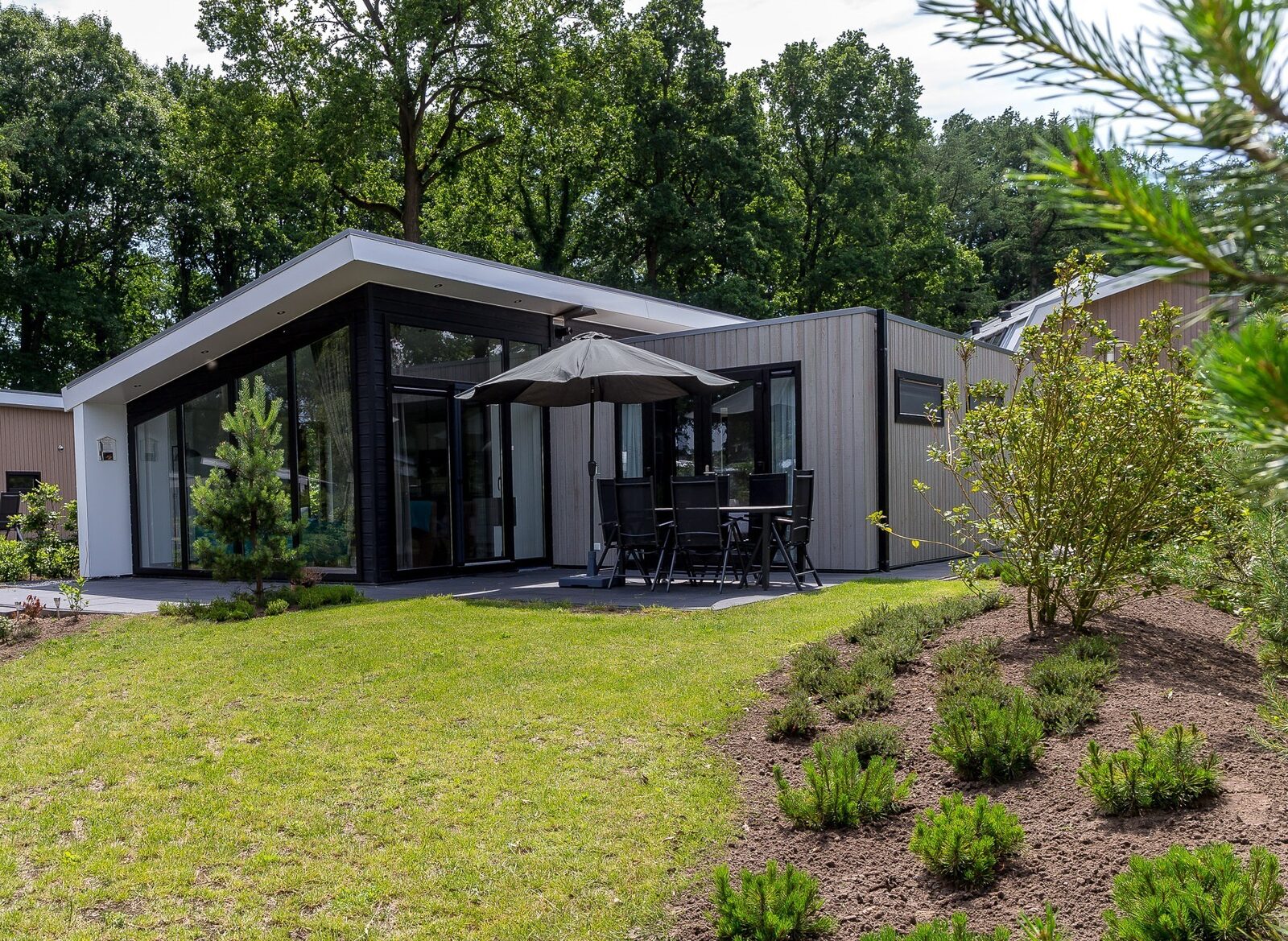 Bos Lodge 75 6 personen met Hottub en Sauna