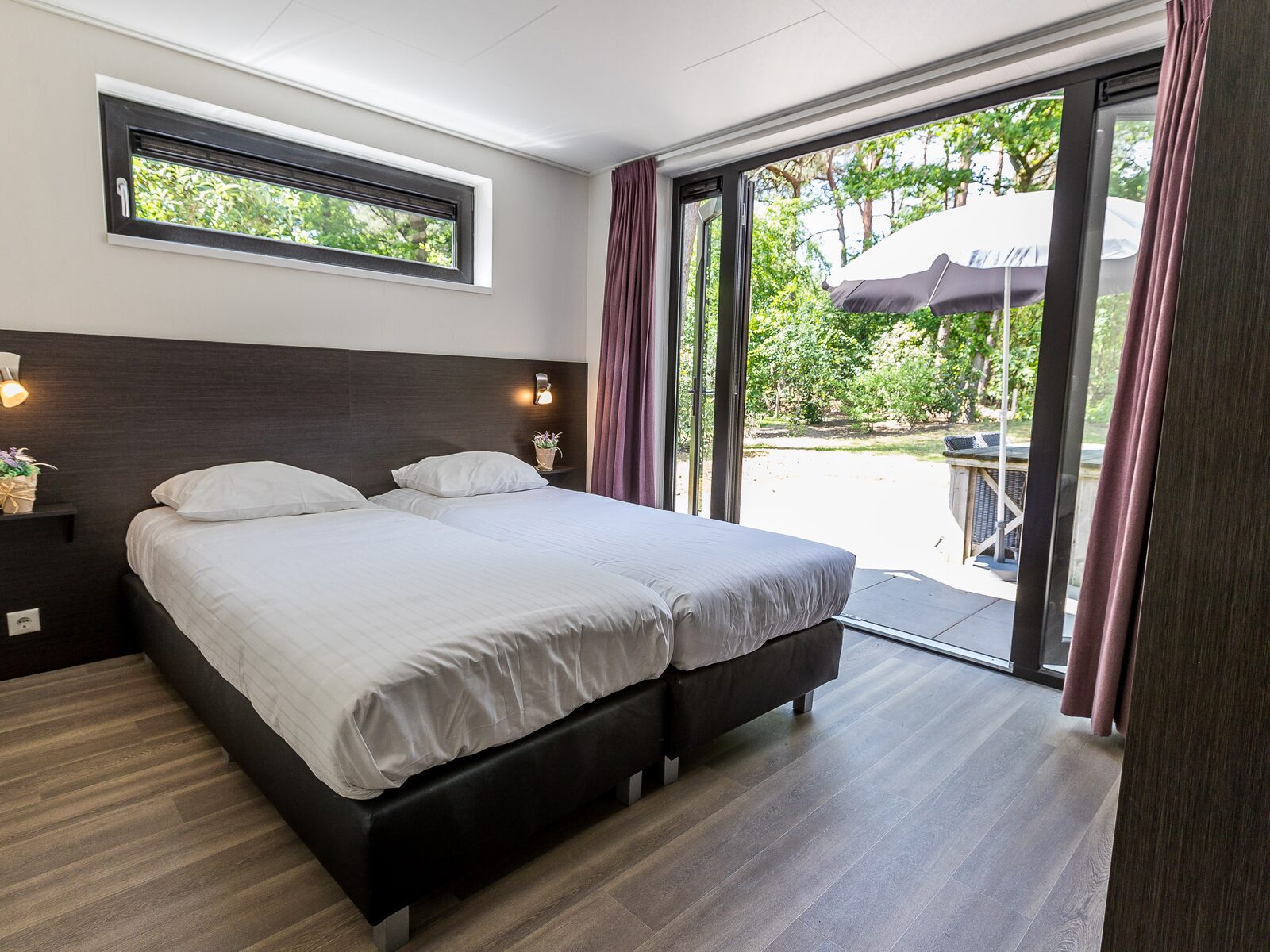 Bos Lodge 75 6 personen met Hottub en Sauna