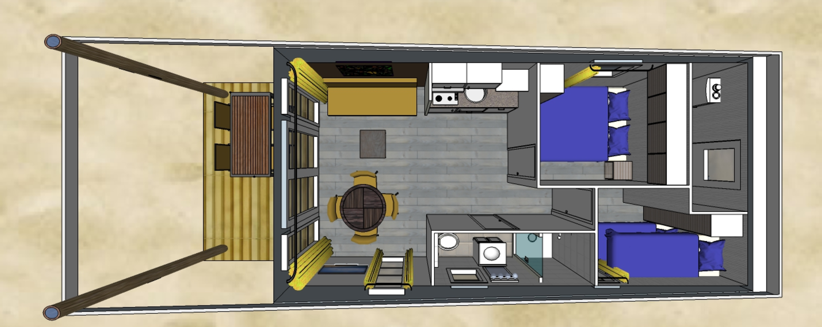 Lodge confort | 4 personnes (32 m²)