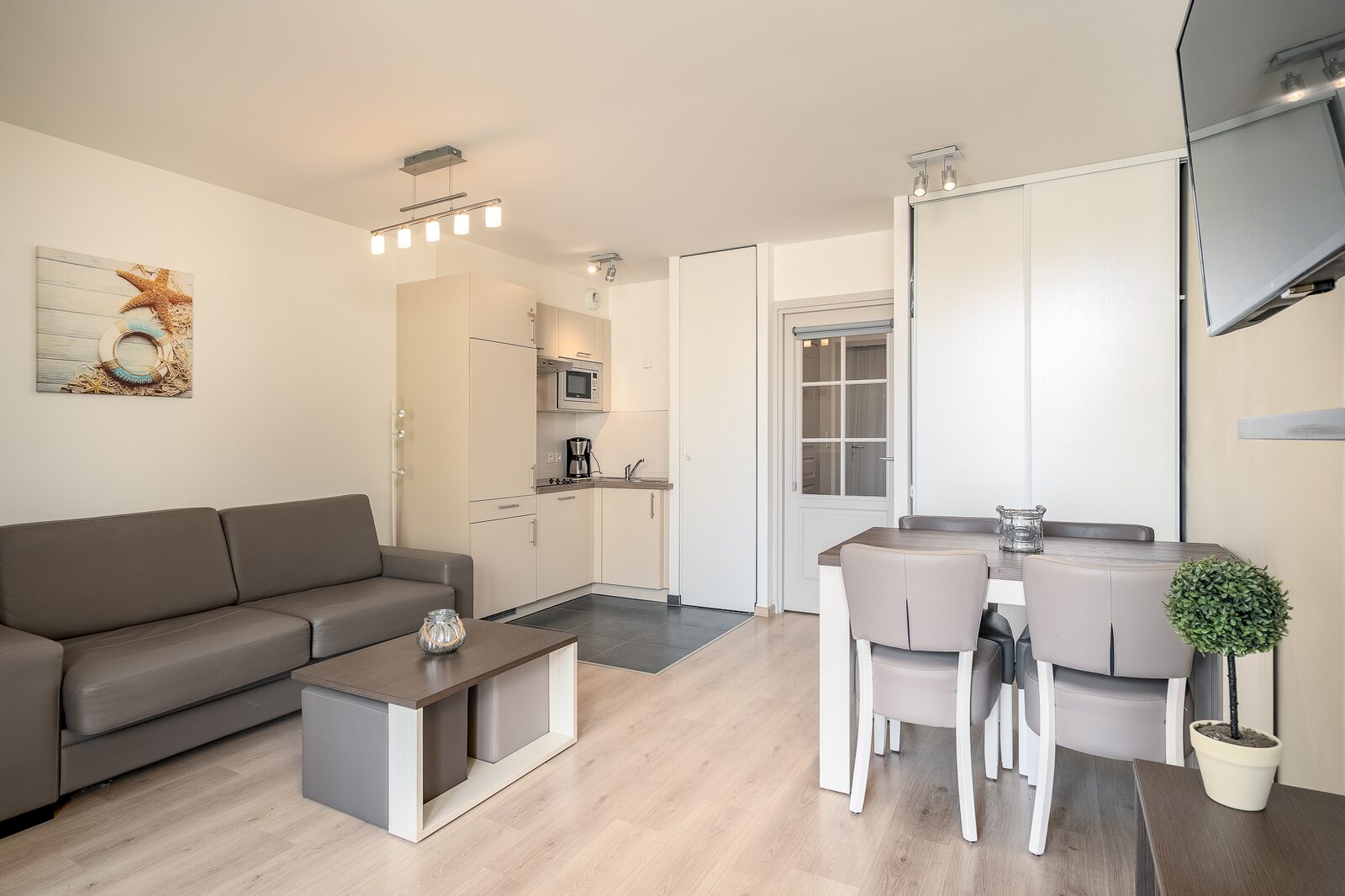Studio voor 4 personen met terras