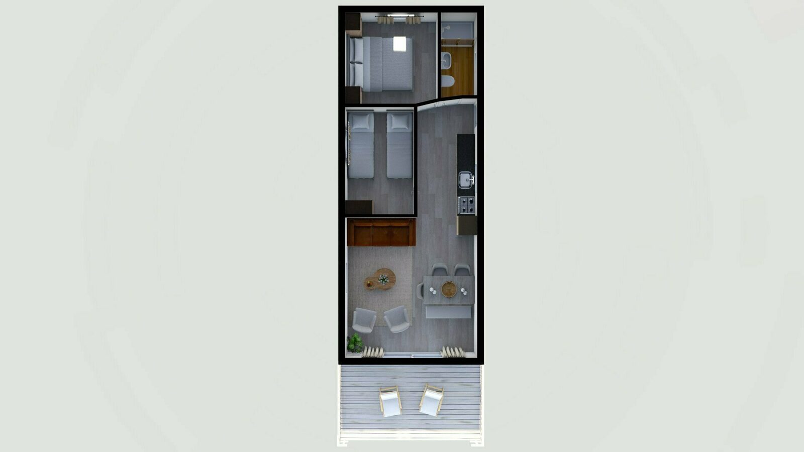 Bungalow comfort with veranda I 5 persons