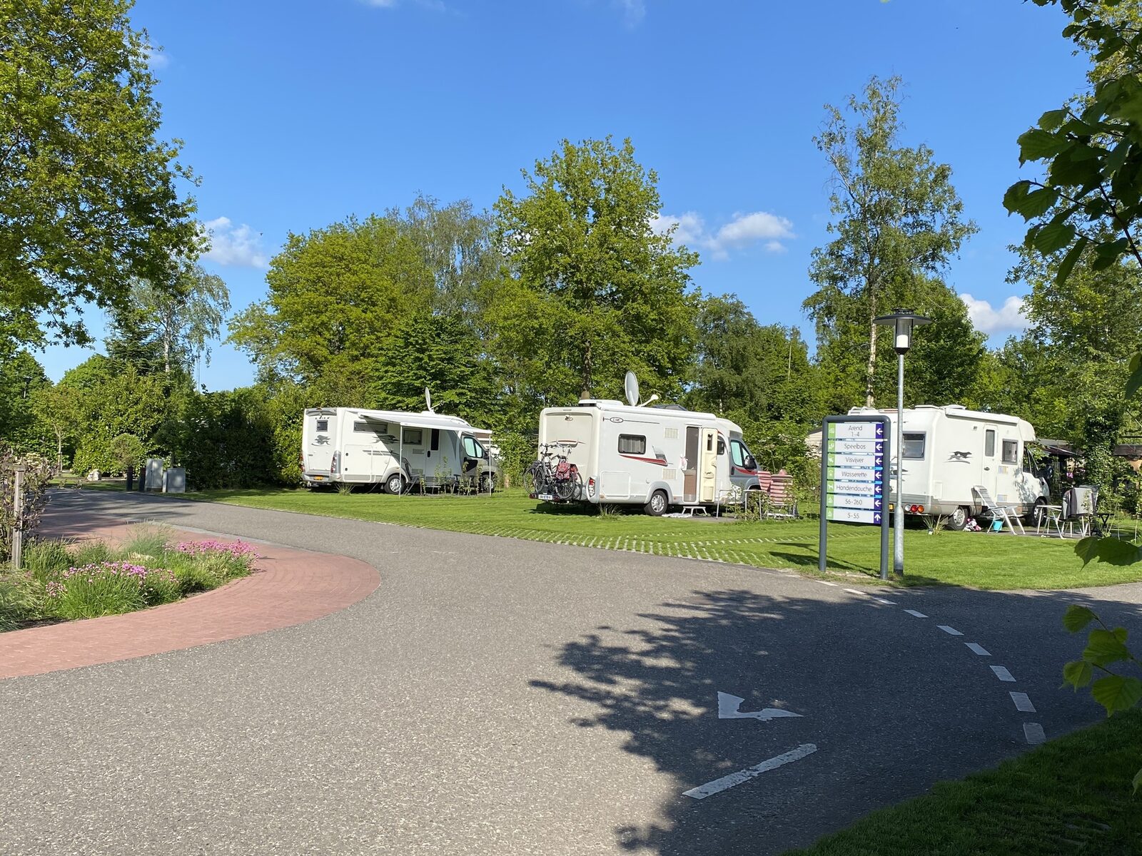 Camperplaats met privé sanitair