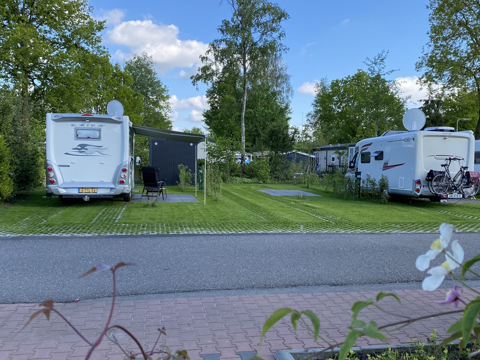 Camperplaats met privé sanitair