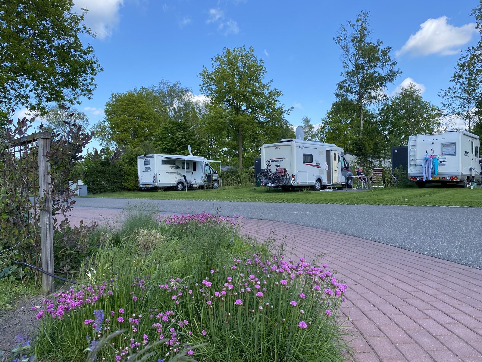 Camperplaats met privé sanitair