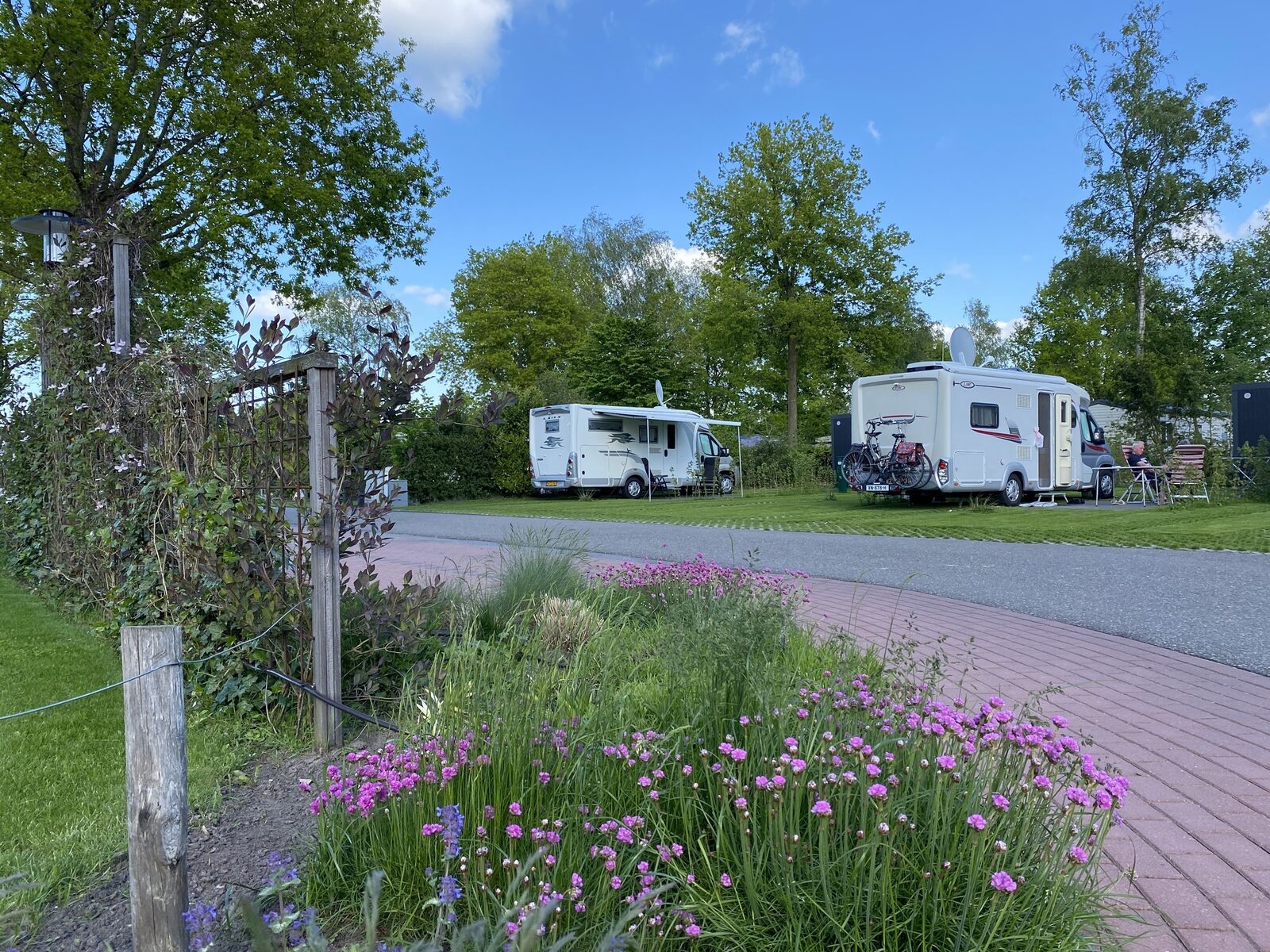 Camperplaats met privé sanitair
