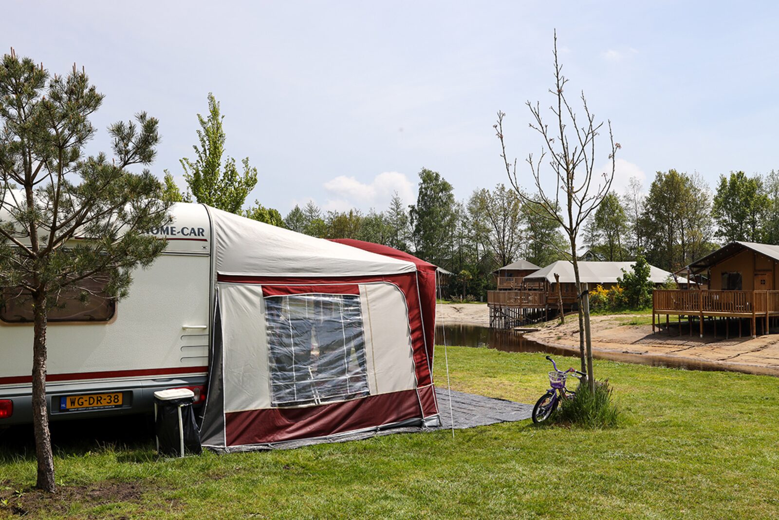 Camping Pitch by the playpond