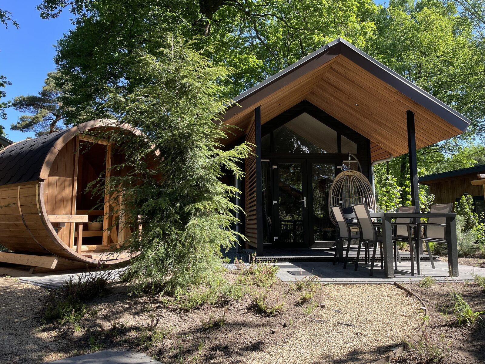 Tiny Lodge Eco 4 Personen mit Sauna