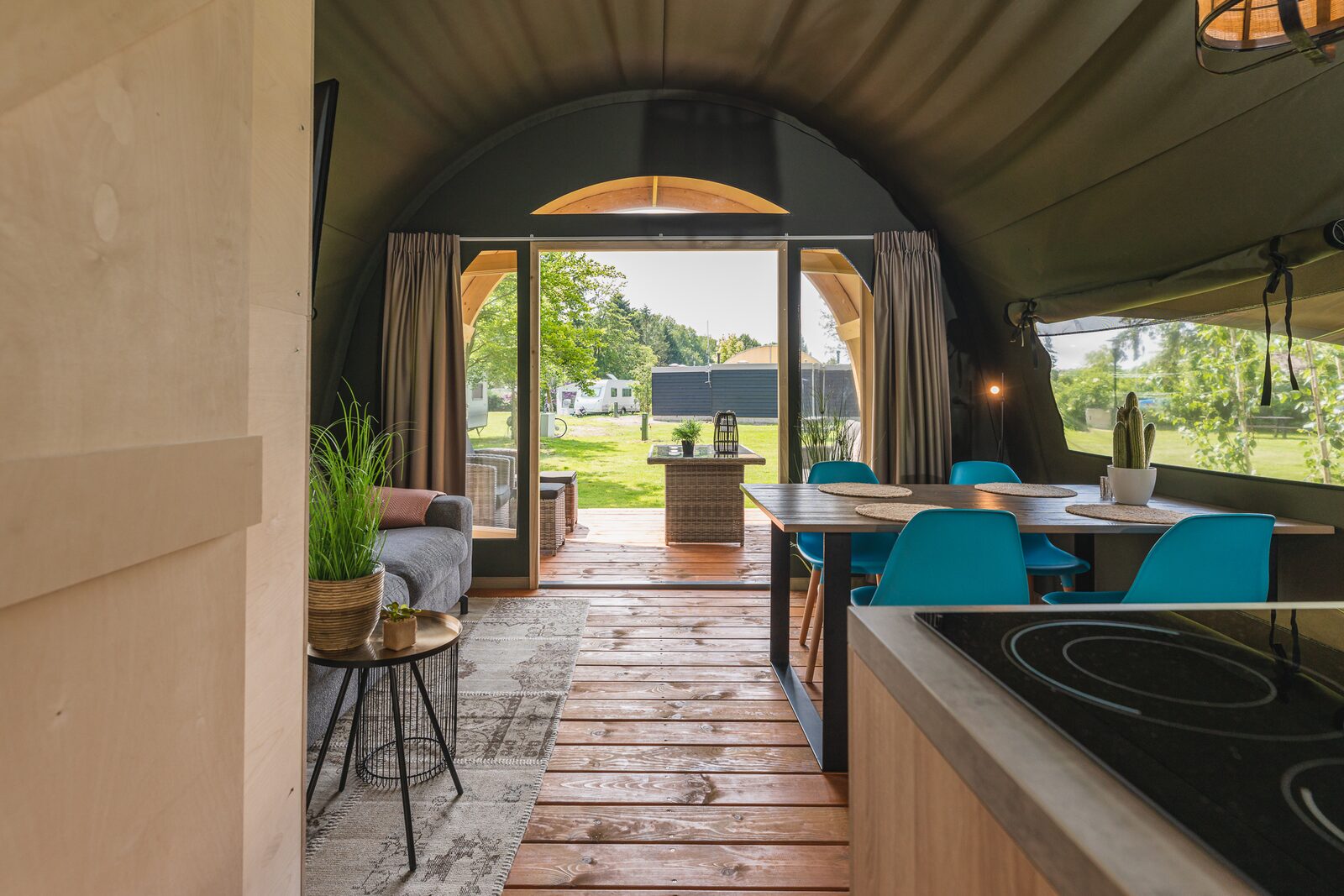 Luxus Lodgetent XL stellt private Sanitäranlagen | 4 Pers. 