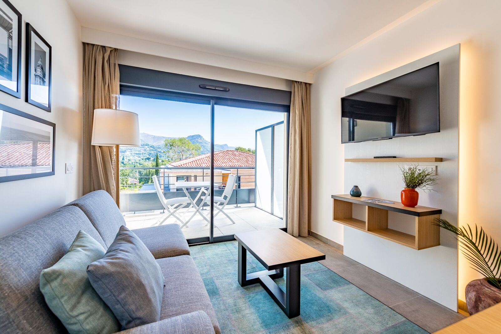 Studio pour 4 personnes avec canapé-lit et un lit superposé