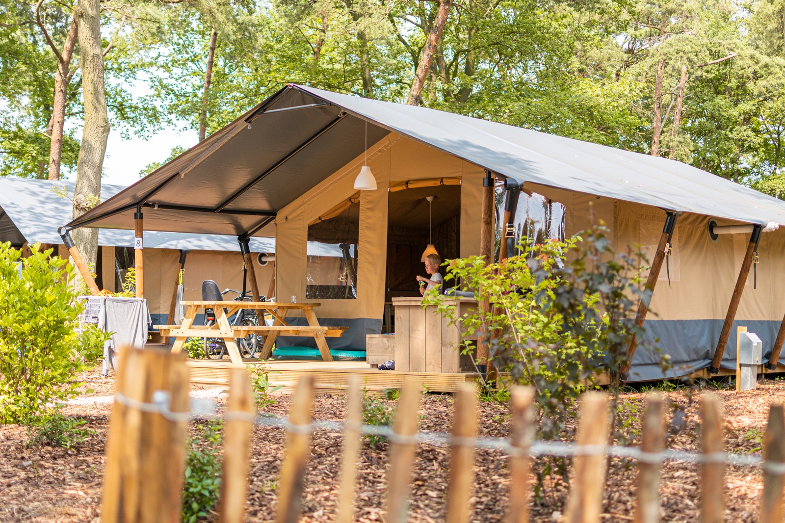 Luxe safaritent met sanitair | 6 personen