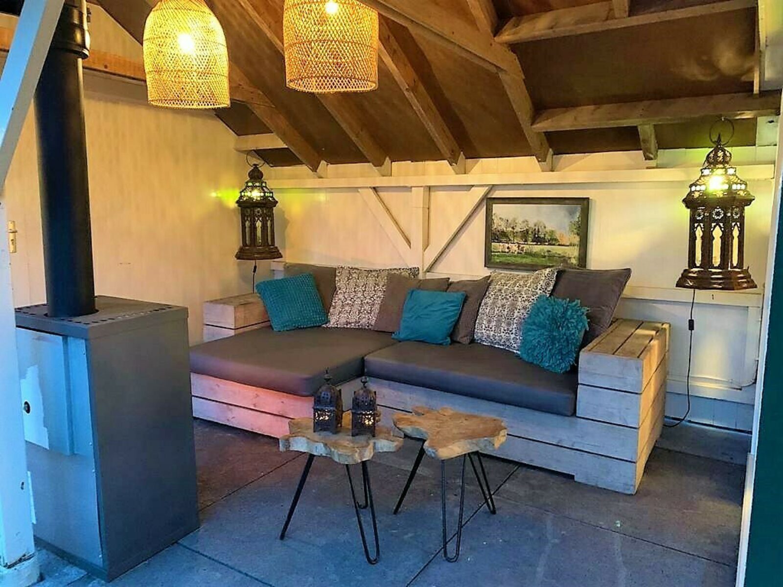 De Noteboom 6-persoons, verwarmd privé zwembad, hottub, overdekte lounge met haard, panorama sauna, sunshower, luxe, wifi