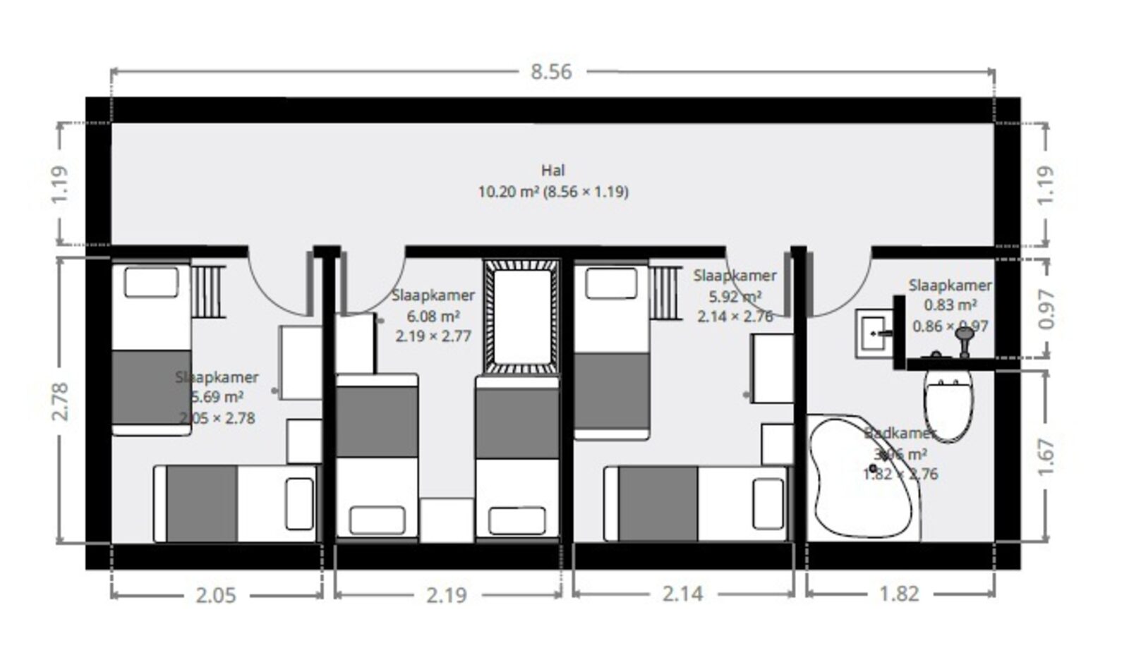 12. pers Wellness Bungalow