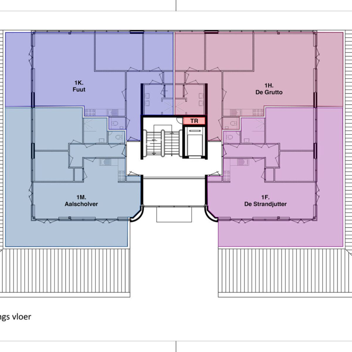 Appartement de Grutto (6P) - Residence Kabbelaarsbank 