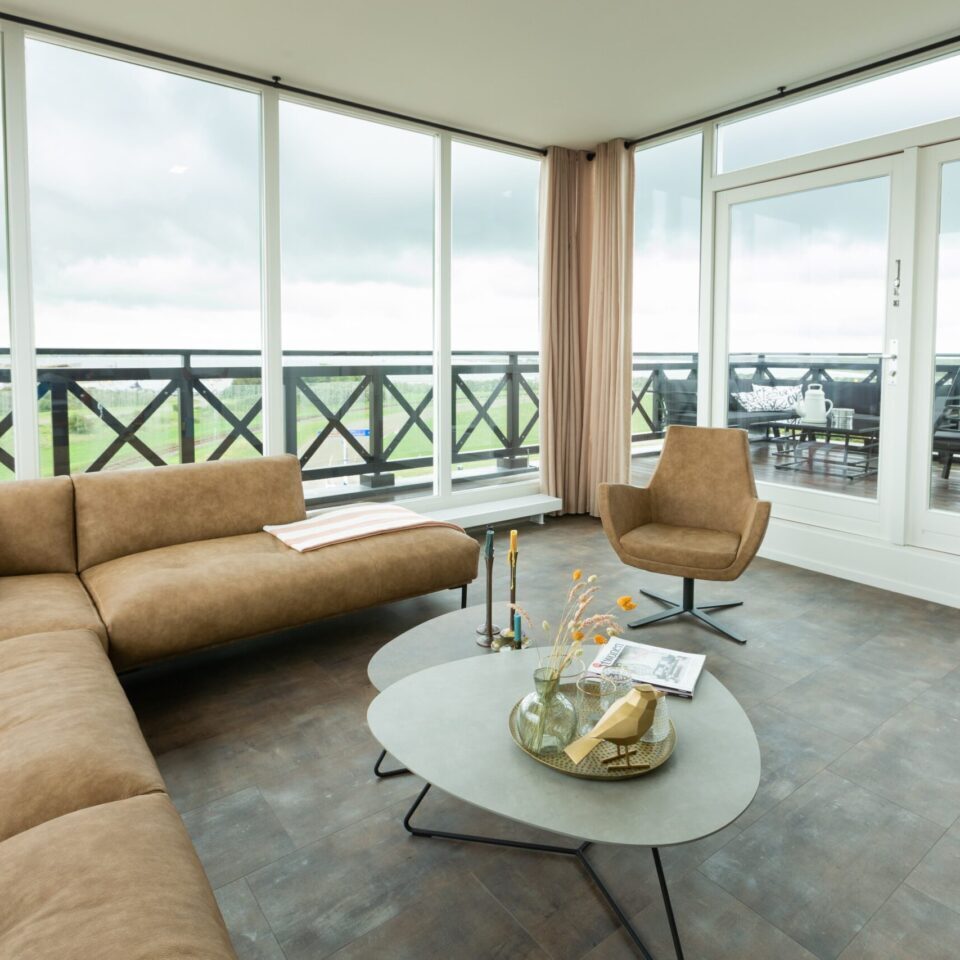 Dieses moderne Penthouse für 6 Personen mit atemberaubendem Panoramablick.