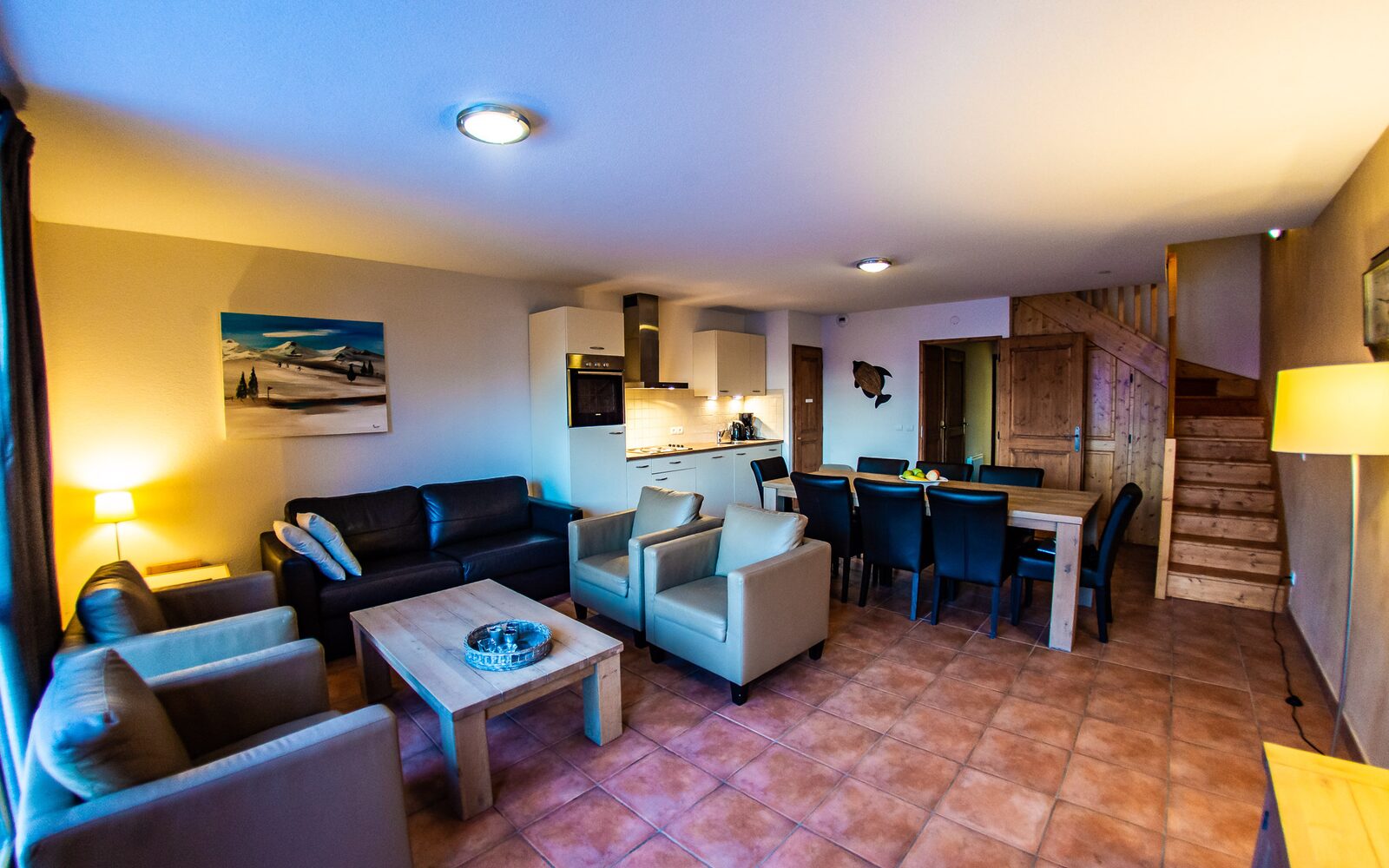 Three-room apartment + vide/cabin for eight persons