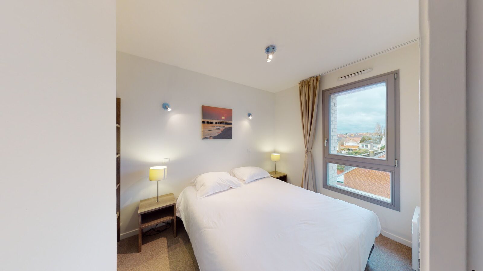 Suite for 4 people with one room with a double bed & one bunk bed