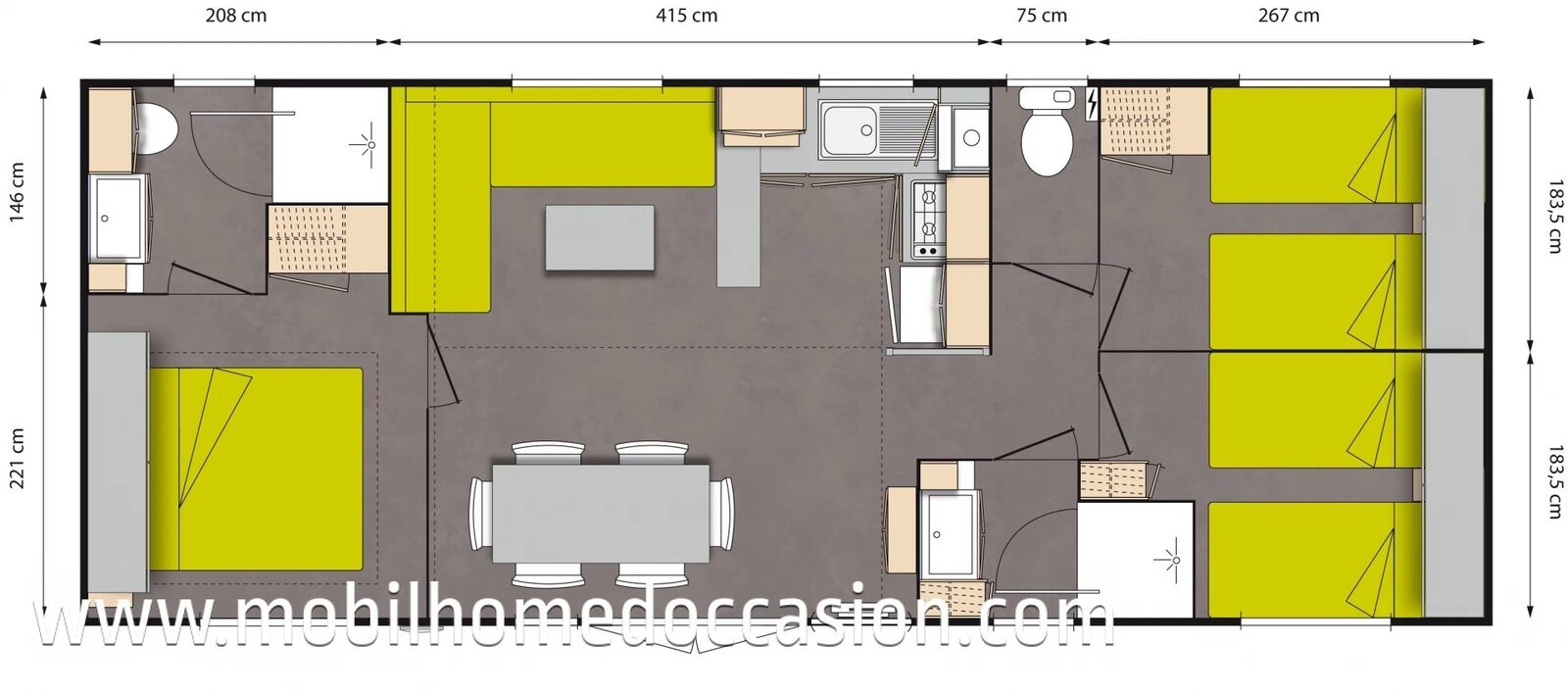 Caravan 4* A | 6 volwassenen