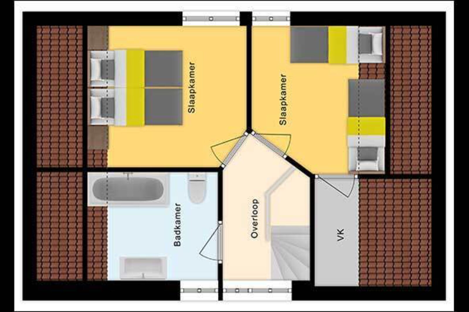 Bungalow Comfort mit zwei Bädern - 4 Personen