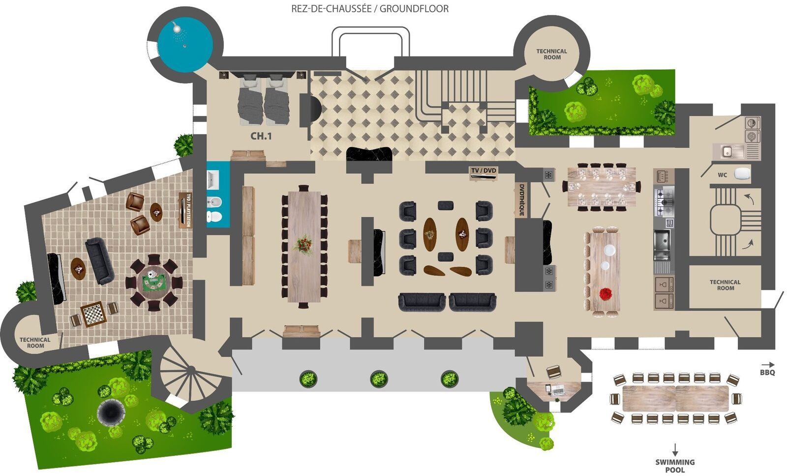 Chateau Montrevost - vorstelijk vakantie vieren in Noord-Frankrijk