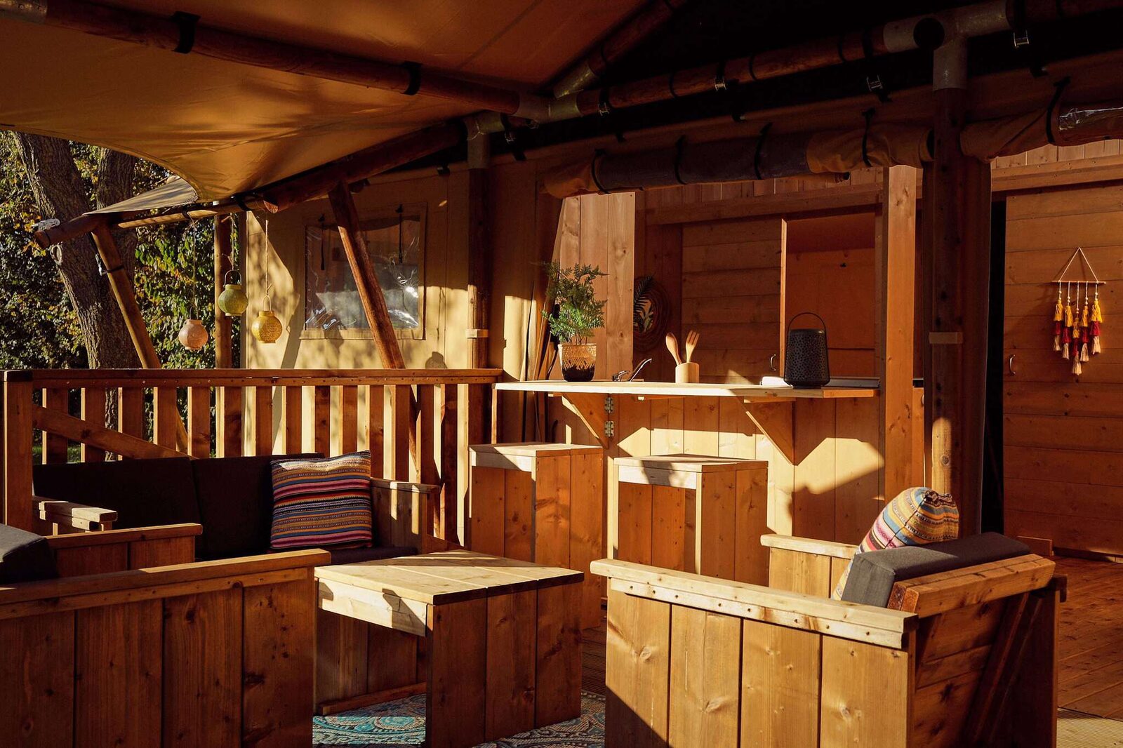 Glamping tent La Gran Vida Hottub | 7 Pers.