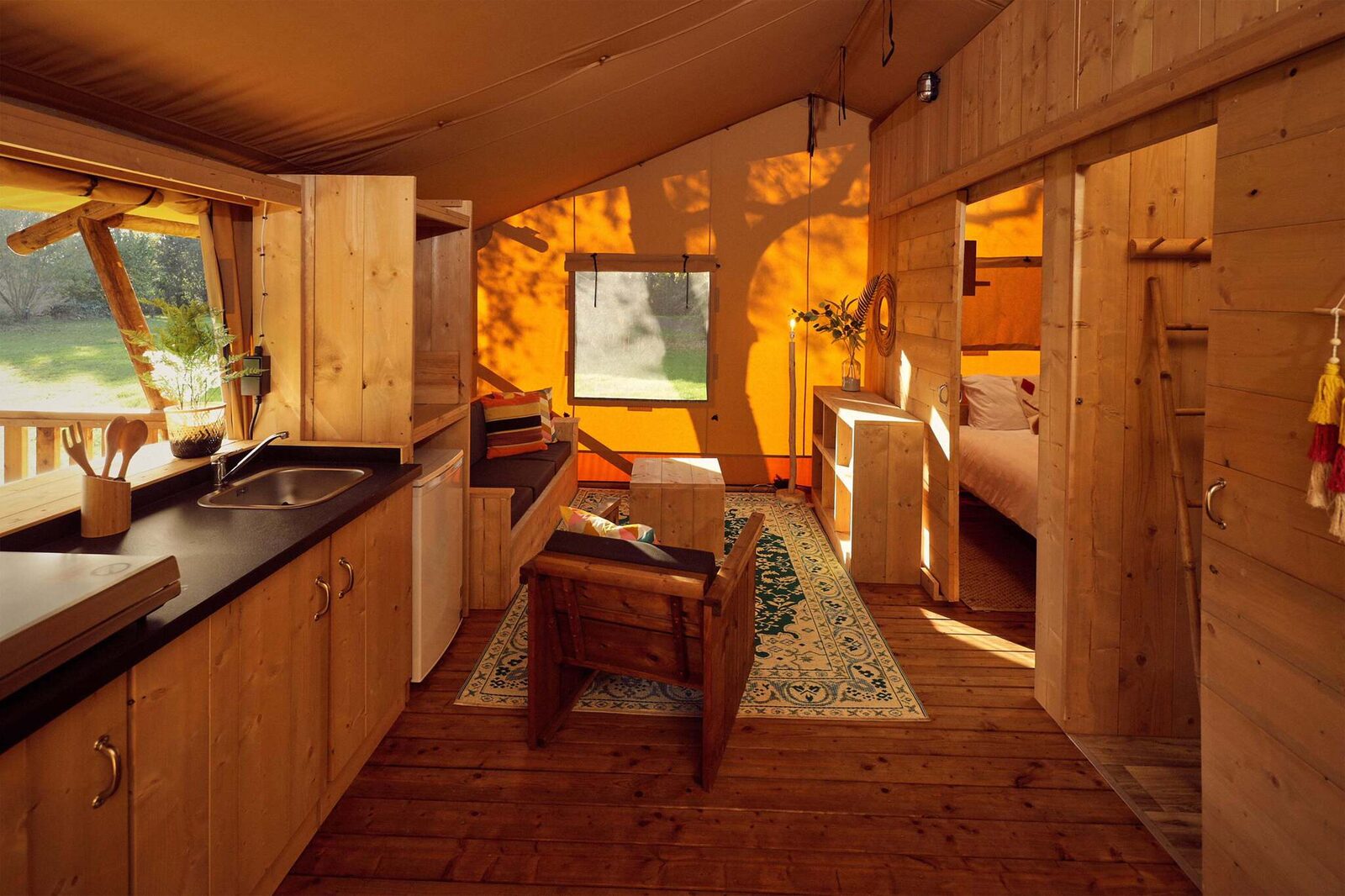 Glamping tent La Gran Vida Hottub | 7 Pers.