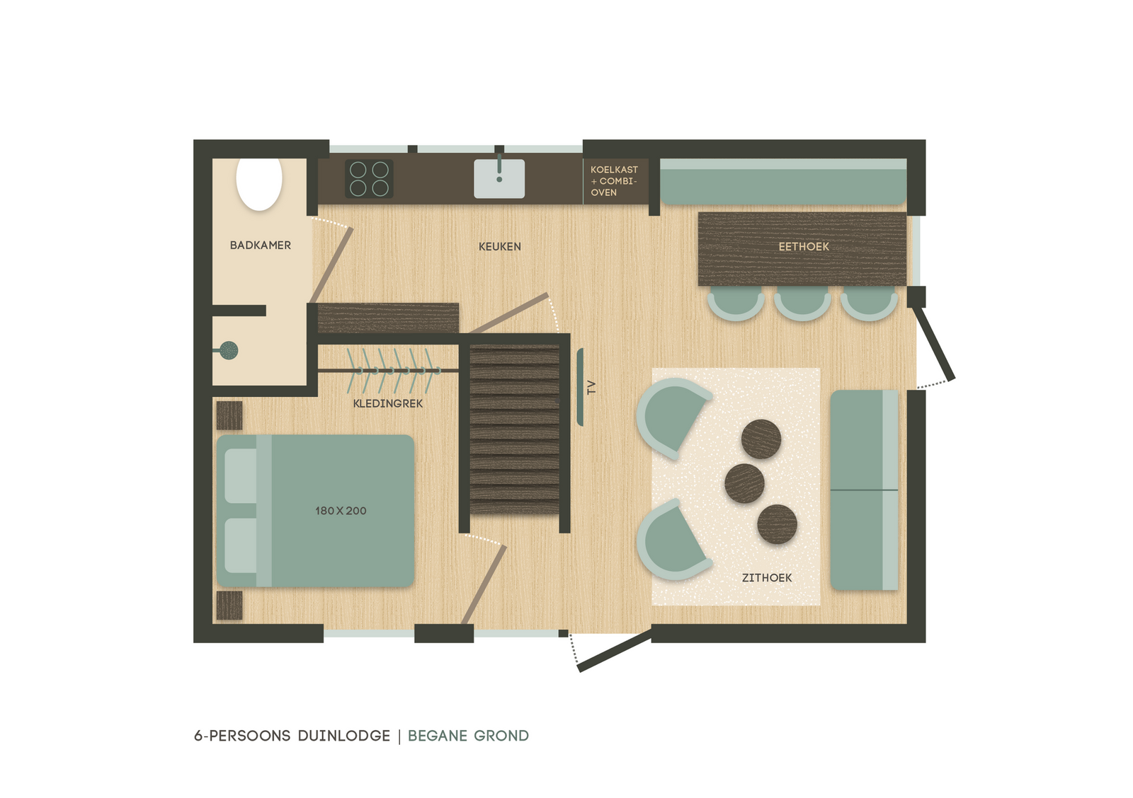6-persoons Duinlodge met Oplaadpunt